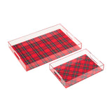 Tartan Acrylic Tray