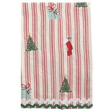 Tree Emb Christmas Towel Pack