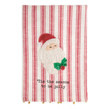 Santa Sequin Appliqué Towel