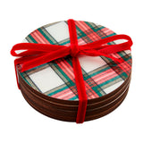 Tartan Lacquer Coasters