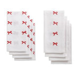 Bow Embroidered Cloth Napkin