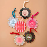 A Merry Moment Scalloped Round Picture Frame Ornament