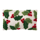 Holly w/Berries Pillow