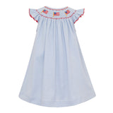 Flag Blue Stripe Bishop Dress