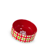 Plaid Dog Bowl