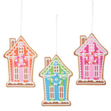 Vivid Jolly Gingerbread House Ornament