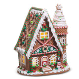 Lighted Gingerbread House 12"