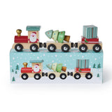 Santa Hand-Crafted Wooden Magnetic Train Set