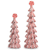 Red and White Ribbon Candy Tree