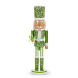 Green Glittered Nutcracker