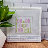 Crack Dot Bam Needlepoint kit (Mahjong)