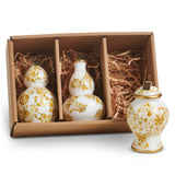 Gold Chinoiserie Ginger Jar Ornaments