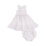 Ogee Floral Smocked Ruffle Sundress