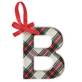 Letter Tartan Ornament