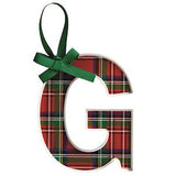 Letter Tartan Ornament