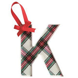 Letter Tartan Ornament