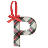 Letter Tartan Ornament
