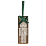 Nutcracker White Christmas Figural Ornament