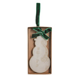 Snowman White Christmas Figural Ornament