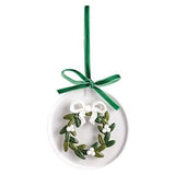 Wreath Painted Acrylic Ornament