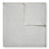 Harborview Herringbone Light Grey Blanket
