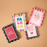 Peppermint Stripes Mini Acrylic Picture Frame Magnet