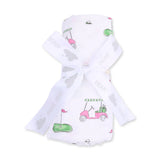 Golf Toile Pink - Swaddle Blanket