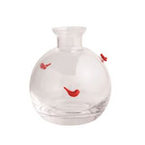 Cardinal Glass Icon Bud Vase
