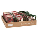 Tartan Bud Vases