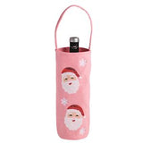 Santa Sequin Wine Bag