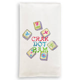 Colorful Mahjong Tiles Towel