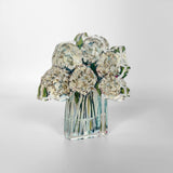 Hydrangea in Cream Acrylic Floral