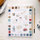 Baking watercolor workbook