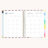 2026-2027 Berry Stripe Spiral Weekly Simplified Planner -