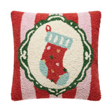 Holiday Frames Stocking Hook Pillow