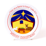 Manger Christmas Plate
