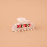 Merry Word Up Claw Clip