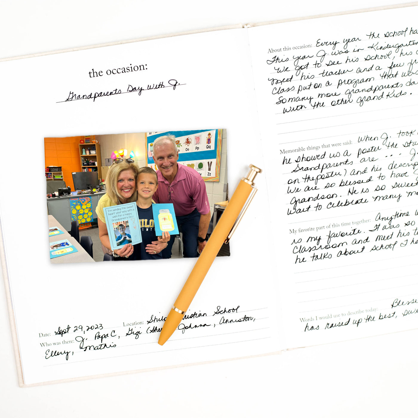 Grandparent Memory Book & Photo Album: New Grandma Gift