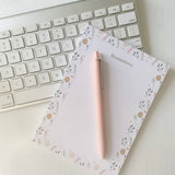 Reminders Notepad | Floral Notepad | Office Stationery