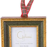 Green Traditional with Plaid Ribbon Ornament