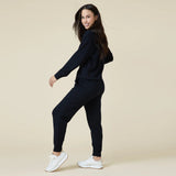 Black Dreamtech 1/4 Zip Jogger Set