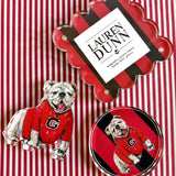 BULLDOG IN RED GAME DAY COASTER