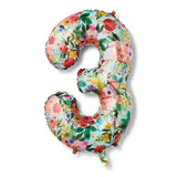 Garden Party Numbered Foil Balloon