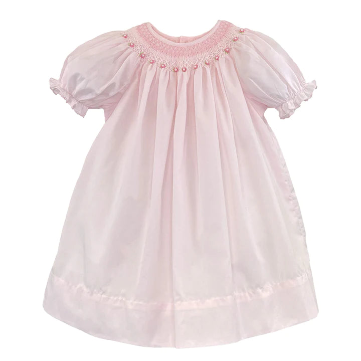 Pink Bishop Smocked Heirloom Dress – Hot Pink Brentwood