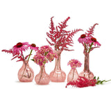 Pink  Decorative Bottle / Vases with White Swirl