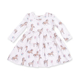 I Love Horses Twirly Long Sleeve Dress