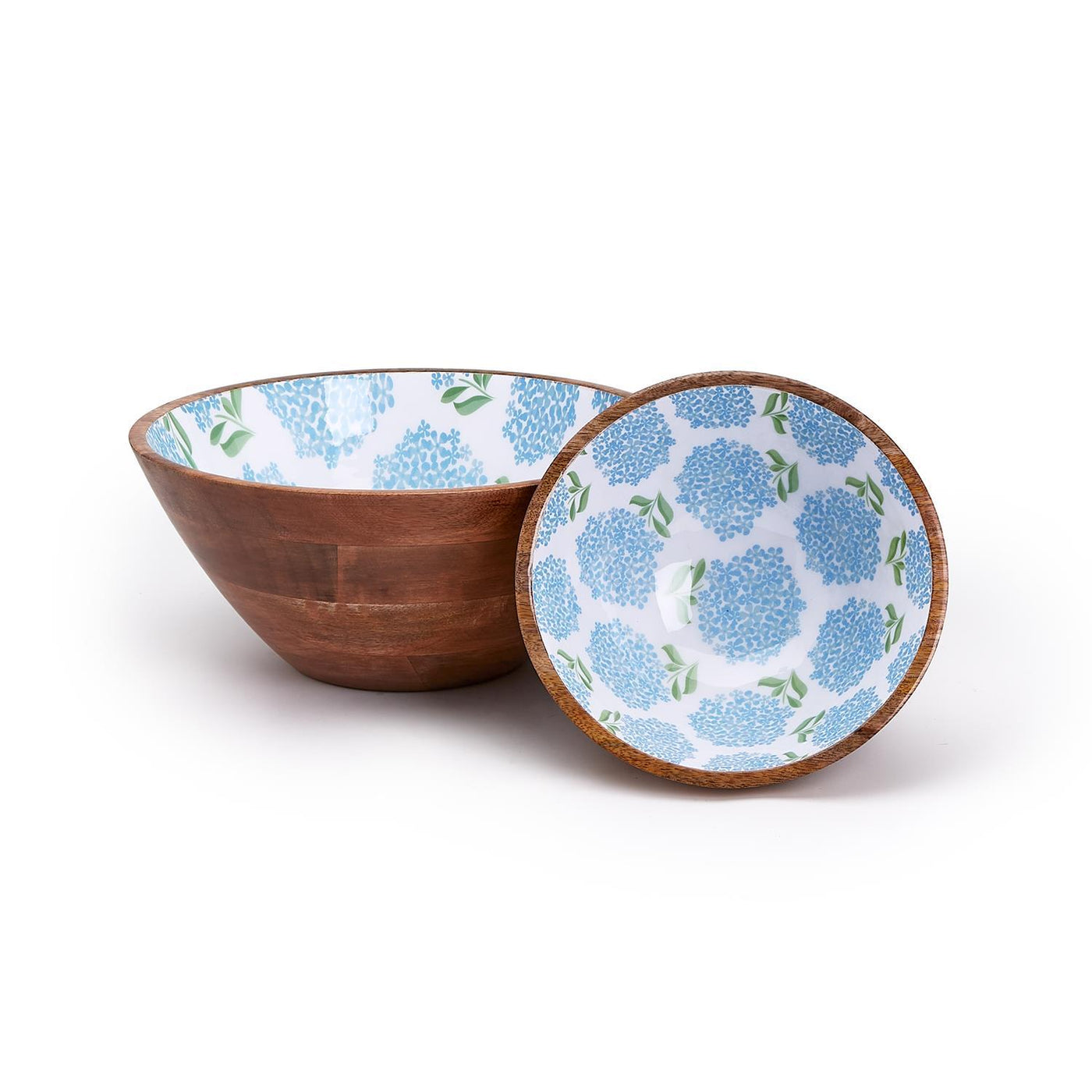Hydrangea Wood Bowl