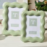 Wavy Wood Photo Frame Green