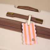 Sicily Stripes Pink Jetsetter Luggage Tag
