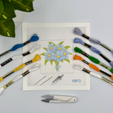 Bouquet of Blue Flowers Needlepoint Kit